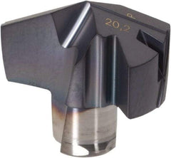 Iscar - Series ICP, 20.19mm Diam Grade IC908 140° Replaceable Drill Tip - Carbide, TiAlN Finish, 20 Seat Size - All Tool & Supply