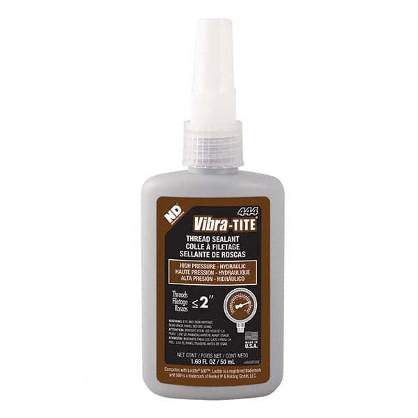 Vibra-Tite - 50 mL Bottle, Brown, Hydraulic - High Pressure Thread Sealant - All Tool & Supply