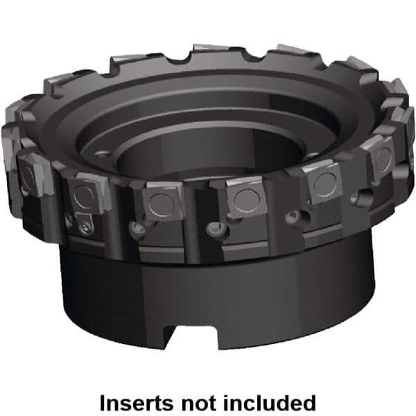 Kennametal - 10 Inserts, 125mm Cut Diam, 40mm Arbor Diam, 8mm Max Depth of Cut, Indexable Square-Shoulder Face Mill - 0/90° Lead Angle, 63mm High, SPHX 15T6... Insert Compatibility, Series Fix-Perfect - All Tool & Supply