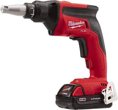 Milwaukee Tool - 18 Volt Pistol Grip Cordless Screwdriver - 0 to 4,500 RPM, 124 In/Lb Torque, Lithium-Ion Battery - All Tool & Supply