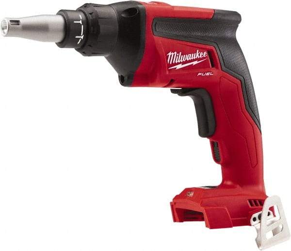 Milwaukee Tool - 18 Volt Pistol Grip Cordless Screwdriver - 0 to 4,500 RPM, 124 In/Lb Torque - All Tool & Supply