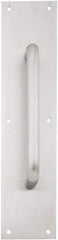 IVES - 16" Long x 4" Wide, Brass Standard Door Pull - Satin Chrome Finish, 8" Grip Length - All Tool & Supply