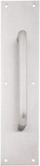 IVES - 16" Long x 4" Wide, Brass Standard Door Pull - Stainless Steel Finish, 8" Grip Length - All Tool & Supply