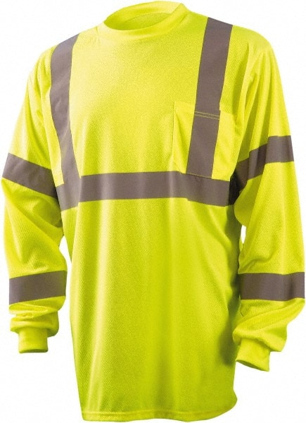 OccuNomix - Size M Hi-Viz Yellow High Visibility Long Sleeve T-Shirt - All Tool & Supply