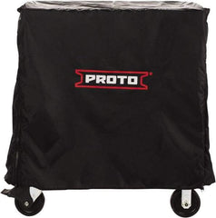 Proto - Tool Box Nylon Workstation Cover - 50" Wide x 36" High, Black, For J555041-12, J555041-10, J555041-10-PD, J555041-8-2S, J555041-8-1S, J555041-7-1S - All Tool & Supply