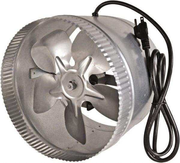 Suncourt - 10" Diam, 1.5 Amp, 120 Volt Duct Fan - 300 CFM, Single Speed - All Tool & Supply