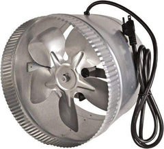 Suncourt - 10" Diam, 1.5 Amp, 120 Volt Duct Fan - 300 CFM, Single Speed - All Tool & Supply