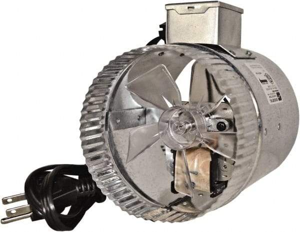 Suncourt - 5" Diam, 0.35 Amp, 120 Volt Duct Fan - 75 CFM, Single Speed - All Tool & Supply