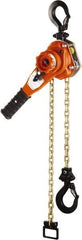 CM - 3,000 Lb Lifting Capacity, 10' Lift Height, Lever with Overload Protection Hoist - Made from Chain, 64 Lb Avg Pull to Lift Rated Load, 1 Chain - All Tool & Supply