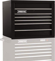 Proto - 5 Drawer Top Tool Chest - 34" Wide x 25-1/4" Deep x 27" High, Steel, Black - All Tool & Supply