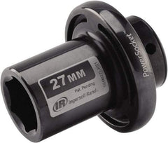 Ingersoll-Rand - 1/2" Drive 27mm Standard Impact Socket - 6 Points, 3-1/10" OAL - All Tool & Supply