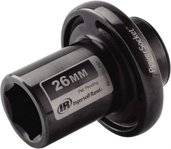 Ingersoll-Rand - 1/2" Drive 26mm Standard Impact Socket - 6 Points, 3-1/10" OAL - All Tool & Supply