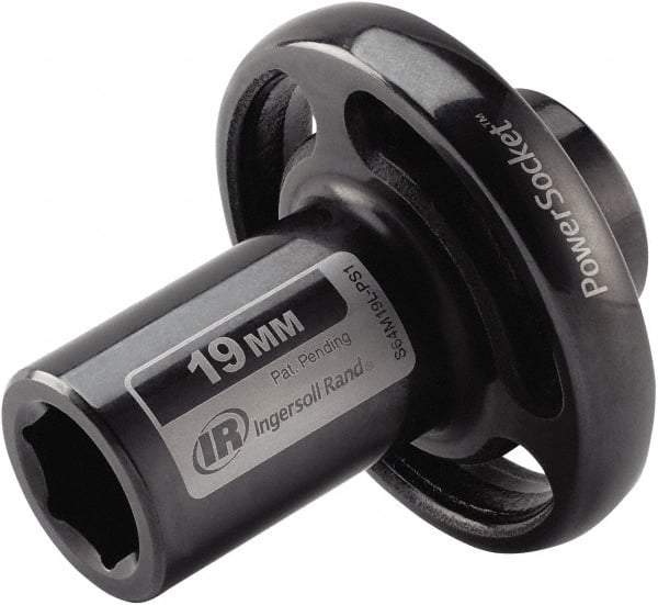 Ingersoll-Rand - 1/2" Drive 19mm Standard Impact Socket - 6 Points, 3-1/10" OAL - All Tool & Supply