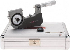 SPI - 1 to 2" Range, 0.00005" Graduation, Mechanical Indicating Micrometer - Accurate to 0.0002" Carbide Measuring Face - All Tool & Supply