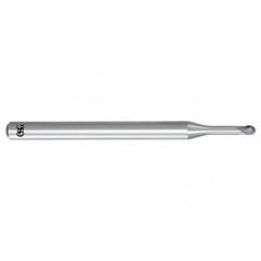 0.2mm x 4mm x 0.2mm x 45mm 2Fl Carbide Ball OSG EXOCARB® WXL® End Mill-WXL - All Tool & Supply