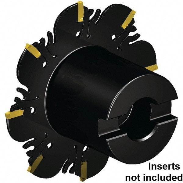 Kennametal - Shell Mount Connection, 0.165" Cutting Width, 26.7mm Depth of Cut, 125mm Cutter Diam, 32mm Hole Diam, 7 Tooth Indexable Slotting Cutter - 32mm Shank Diam, FDA Toolholder, XCP42... Insert, Right Hand Cutting Direction - All Tool & Supply