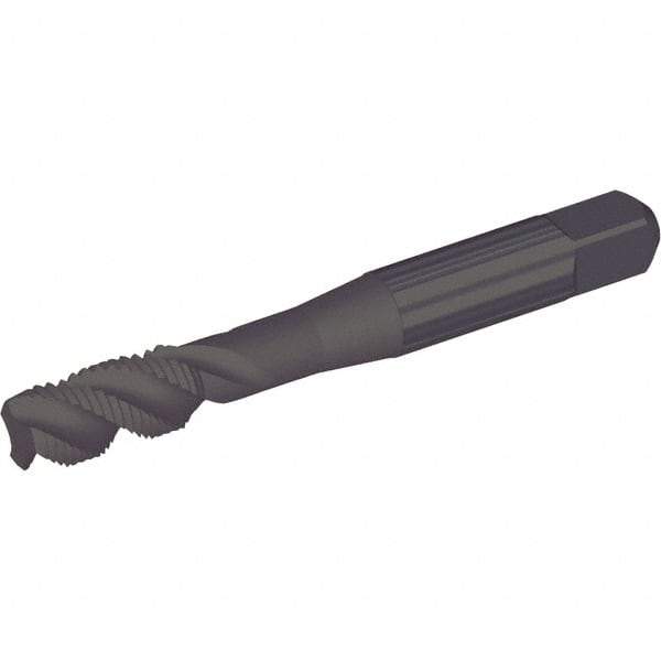 Kennametal - M16x1.50 Metric Fine 3 Flute Bottoming Spiral Flute Tap - Cobalt, Oxide Finish, 96.8mm OAL, Right Hand Flute, Right Hand Thread, D6 - All Tool & Supply