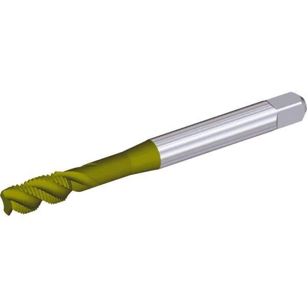 Kennametal - 7/16-20 3 Flute 2B Modified Bottoming Spiral Flute Tap - Cobalt, Oxide Finish, 100mm OAL, Right Hand Flute, Right Hand Thread - All Tool & Supply