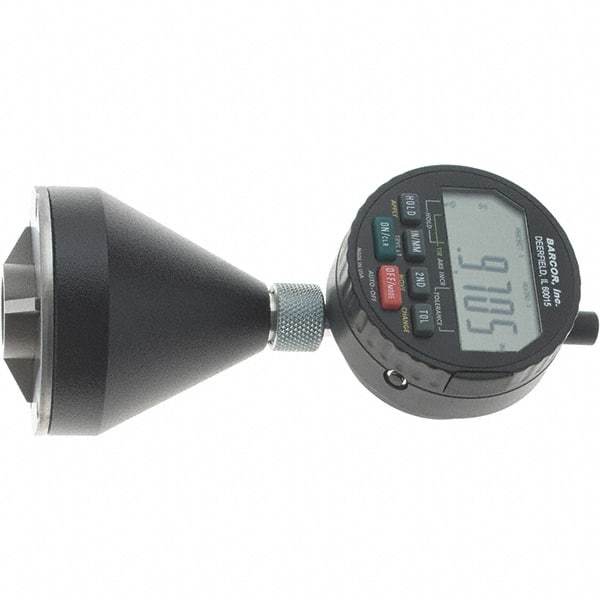 SPI - 1 to 2", 90 to 127° Included Angle, Digital Chamfer Gage - Hardened Tool Steel (Plunger), 3 Blade Plunger, 0.0002" Accuracy, 0.0001" Graduation - All Tool & Supply