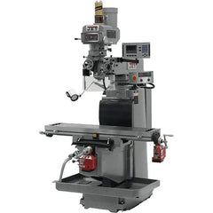 Jet - 54" Table Width x 12" Table Length, Electronic Variable Speed Control, 3 Phase Knee Milling Machine - R8 Spindle Taper, 5 hp - All Tool & Supply