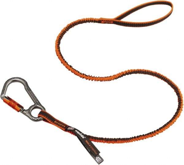 Ergodyne - 38" Tool Lanyard - Carabiner Connection, 60" Extended Length, Orange - All Tool & Supply