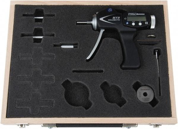 Fowler - 6 to 10mm, 58mm Deep, Pistol Grip Electronic Bore Gage - Up to 0.004mm Accuracy, 0.001mm Resolution, Data Output - All Tool & Supply