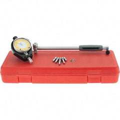 SPI - 6 Anvil, 1.4 to 2.4" Dial Bore Gage - 0.0001" Graduation, 6" Gage Depth, Accurate to 0.0003", Carbide Ball - All Tool & Supply