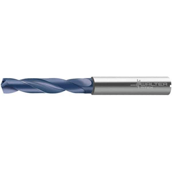 Walter-Titex - 6.5mm 140° Solid Carbide Screw Machine Drill Bit - Right Hand Cut, 34mm Flute Length, 79mm OAL, Through Coolant - All Tool & Supply