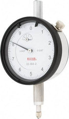 SPI - 0.05" Range, 0-10 Dial Reading, 0.0001" Graduation Dial Drop Indicator - 2.2" Dial, 0.01" Range per Revolution, 0.0007" Accuracy, Revolution Counter, Includes NIST Traceability Certification - All Tool & Supply