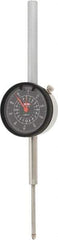 SPI - 2" Range, 0-100 Dial Reading, 0.001" Graduation Dial Drop Indicator - 2.2" Dial, 0.1" Range per Revolution, 0.004" Accuracy, Revolution Counter, Includes NIST Traceability Certification - All Tool & Supply