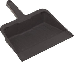 Harper Brush - 12" Wide x 7" Deep x 5" High Handheld Dustpan - Plastic Body, 5" Handle, Black - All Tool & Supply