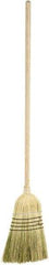 Harper Brush - 55" OAL Corn Blend Bristle Broom - 39" Long Wood Handle, 16" Bristle Length, 12" Wide - All Tool & Supply