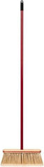 Harper Brush - 52-1/2" OAL Synthetic Bristle Straight Cut Broom - 48" Long Metal Handle, 4" Bristle Length, 12" Wide, Water Resistance - All Tool & Supply