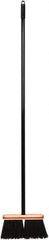 Harper Brush - 52" OAL Synthetic Bristle Straight Cut Broom - 48" Long Metal Handle, 4" Bristle Length, 9" Wide, Water Resistance - All Tool & Supply