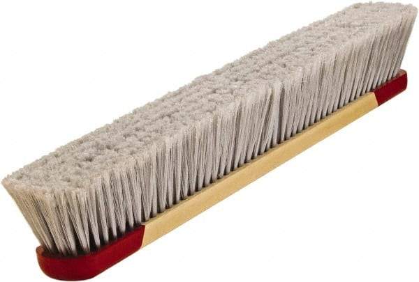 Harper Brush - 24" Smooth Surface Synthetic Push Broom - 3" Bristle Length, Plastic Block, Bolt-On Handle Connection, Handle Included - All Tool & Supply