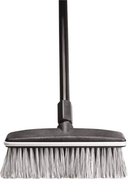 Harper Brush - 10" OAL, Vehicle Wash Brush - Black Flagged Plastic Bristles, 22-1/4" Trim Length, 54" Handle - All Tool & Supply