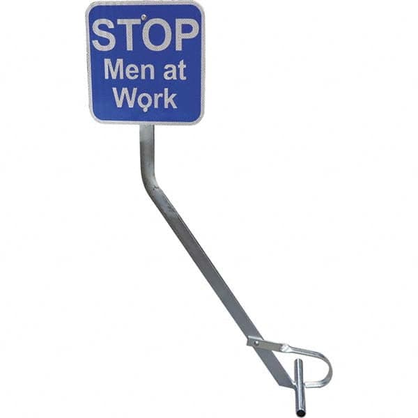 Railhead Corporation - "STOP Crew At Work," 12" Wide x 12" High Aluminum Warning & Safety Reminder Sign - All Tool & Supply