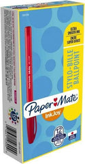 Paper Mate - 1mm Ball Point Ball Point Pen - Red - All Tool & Supply