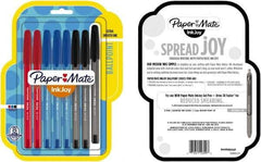 Paper Mate - 1mm Ball Point Ball Point Pen - Red, Blue & Black - All Tool & Supply