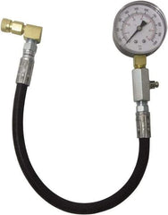 Lang - 1.38' Hose Length, 2,000 Max psi, Mechanical Automotive Diesel Compression Tester - 2 Lb Graduation - All Tool & Supply