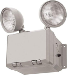 Lithonia Lighting - 2 Heads, 120/277 VAC, Thermoplastic, LED Emergency Light - 2.7 Watts, 8-3/8" Long x 12-7/8" High x 6" Wide, Sealed Nickel Cadmium Battery - All Tool & Supply