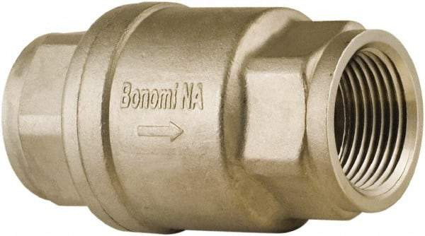 BONOMI - 1" Stainless Steel Check Valve - Spring Check, NPT, 800 WOG - All Tool & Supply