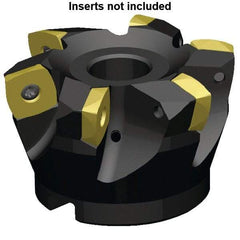 Kennametal - 13 Inserts, 160mm Cutter Diam, 3.5mm Max Depth of Cut, Indexable High-Feed Face Mill - 40mm Arbor Hole Diam, 63mm High, 7792VXE16 Toolholder, XE..160512.. Inserts, Series 7792VX - All Tool & Supply