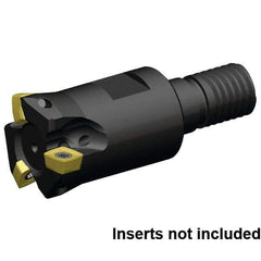 Kennametal - 16mm Cut Diam, 0.9mm Max Depth, M8 13mm Shank Diam, Modular Connection Indexable High-Feed End Mill - Screw Holding Method, XP..0603.R Insert, 7792VXP06 Toolholder, Through Coolant - All Tool & Supply