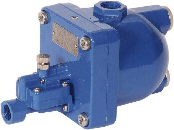 PRO-SOURCE - 3/4" Inlet, Zero Air Loss Condensate Drain Valve - 1/2" NPT Outlet, 87 to 175 psi - All Tool & Supply