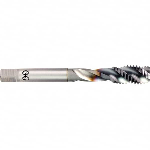 OSG - M14x1.25 Metric Coarse 3 Flute 6H Semi-Bottoming Spiral Flute Tap - All Tool & Supply