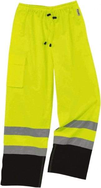 Ergodyne - Size XL, Lime, Rain Pants - 1 Pocket, Elastic Wrist - All Tool & Supply