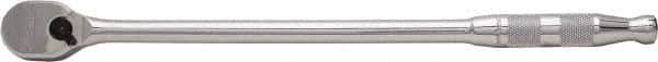 Proto - 3/8" Drive Pear Head Ratchet - Full Polish Chrome Finish, 13" OAL, 90 Gear Teeth, Long Arm Handle, Reversible Head - All Tool & Supply