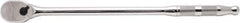 Proto - 1/4" Drive Pear Head Ratchet - Full Polish Chrome Finish, 9" OAL, 90 Gear Teeth, Long Handle, Reversible Flex Head - All Tool & Supply