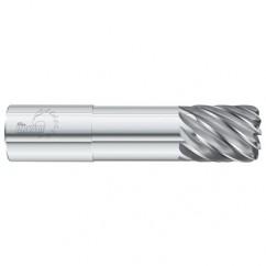 5/8 Dia. x 4 Overall Length 4-Flute .090 C/R Solid Carbide SE End Mill-Round Shank-Center Cut-Uncoated - All Tool & Supply